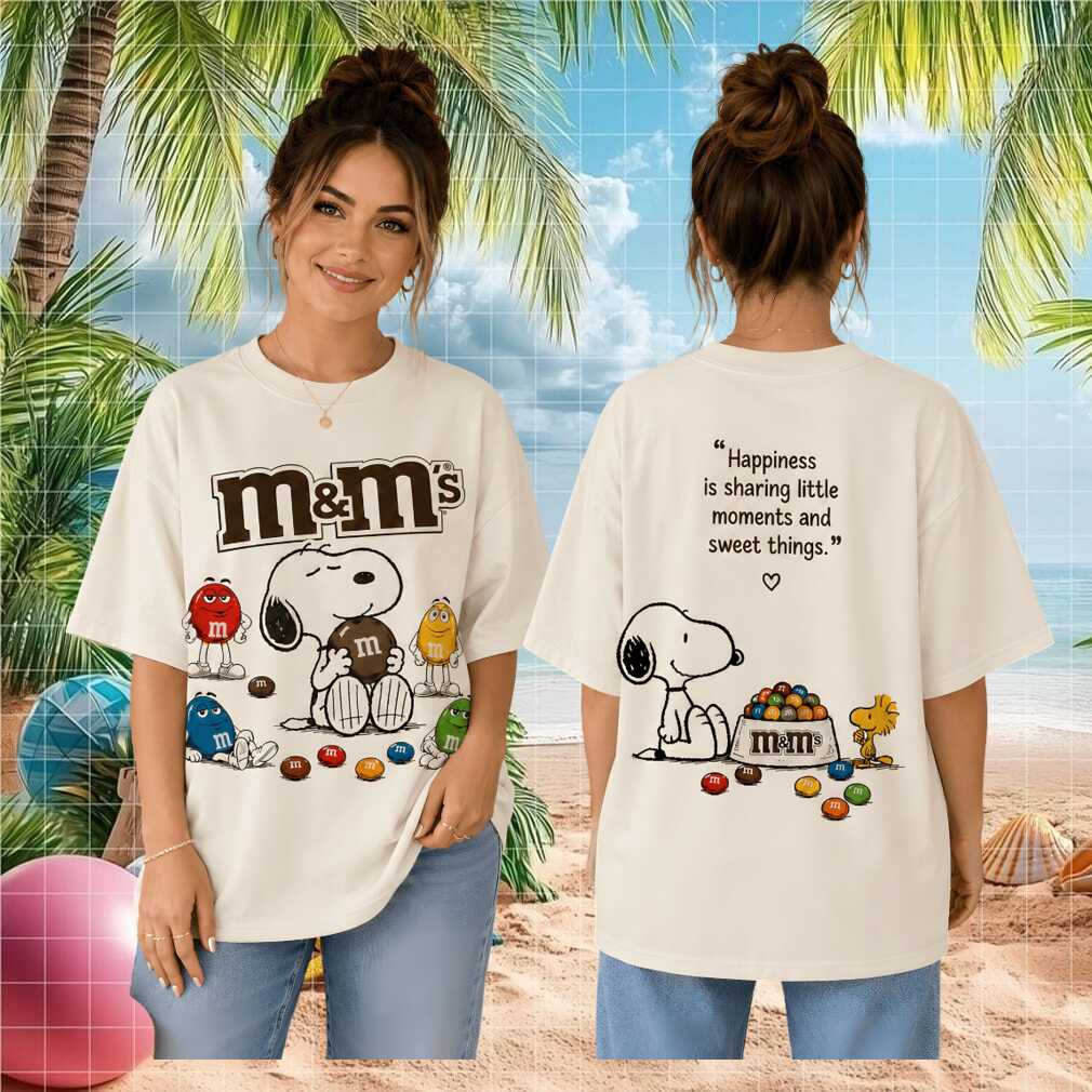 M&M's Chocolate Candy Snoopy Happiness Moments Shirt