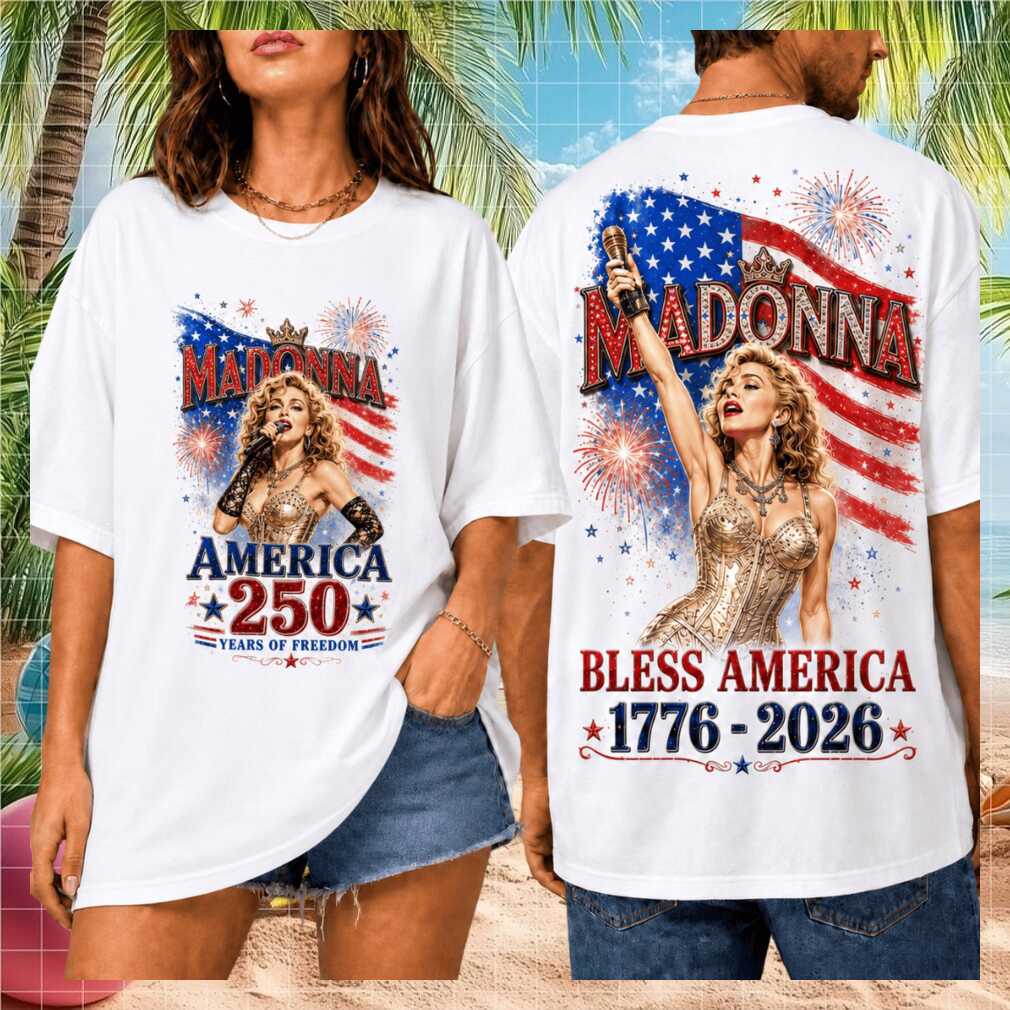 Madonna Bless America 1776 To 2026 Concert Graphic Shirt - Limotees LLC