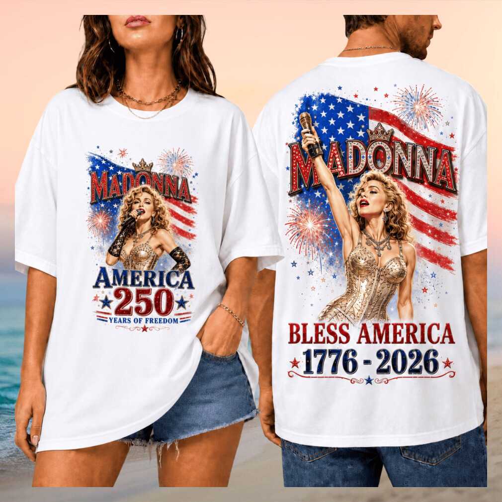 Madonna Bless America 1776 To 2026 Concert Graphic Shirt - Limotees LLC