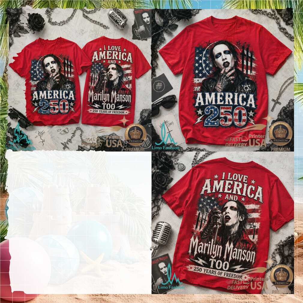 Marilyn Manson America 250 Years of Freedom Patriotic Rock Shirt