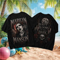 Marilyn Manson Beauty Blooms In The Dark Gothic Rock Music Unisex Black Shirt
