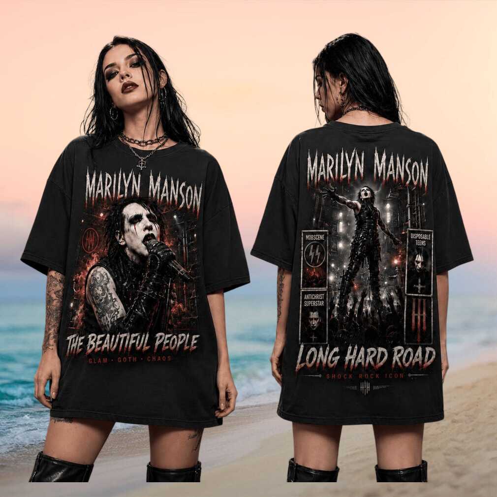 Marilyn Manson The Beautiful People Concert Vintage Style Unisex Fan Rock Music Shirt