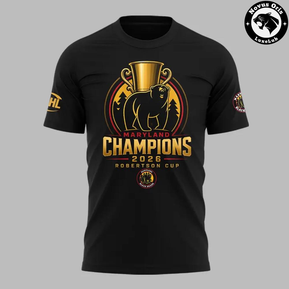 Maryland Black Bears 2026 NAHL Robertson Cup Champions T-Shirt