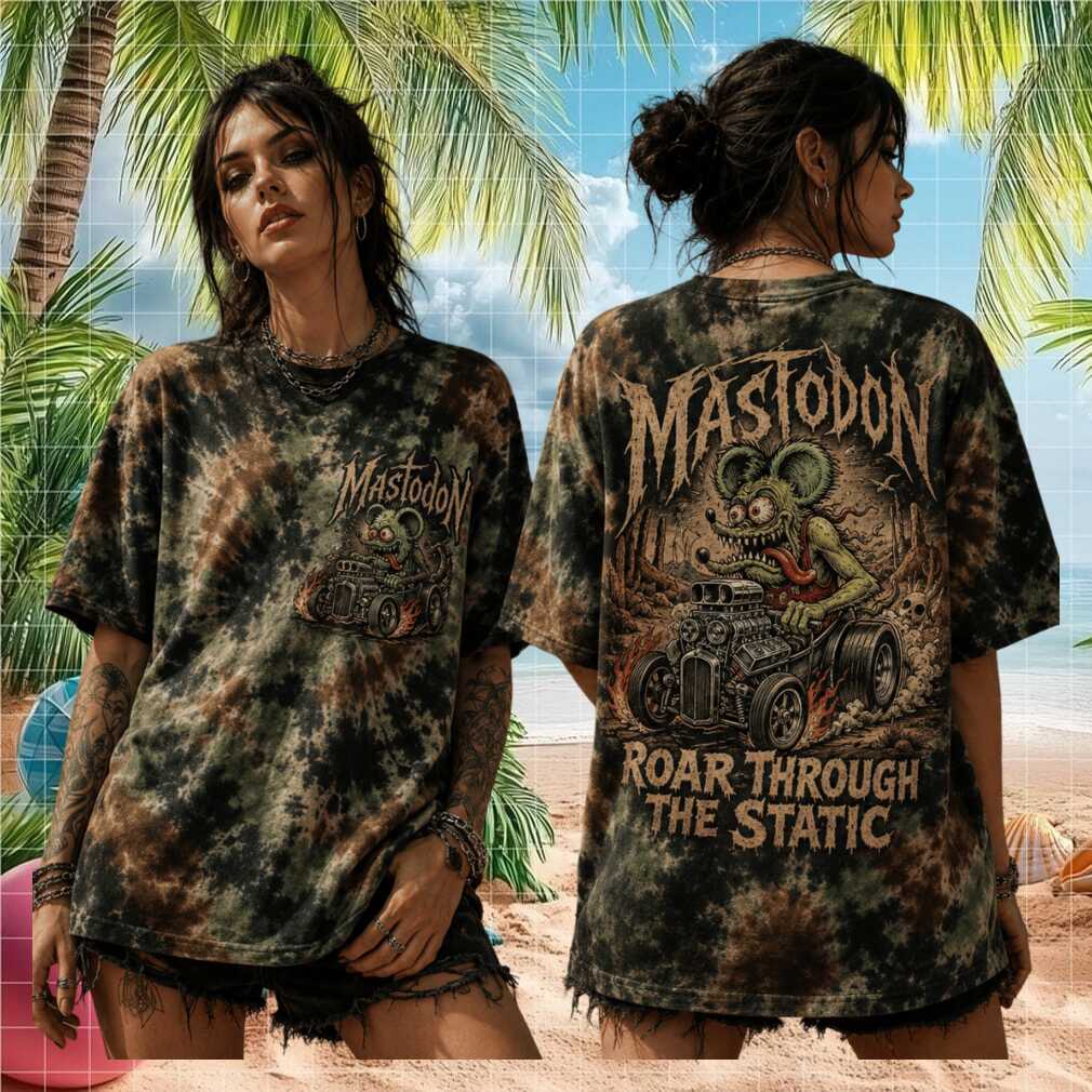 Mastodon Rat Hot Rod Roar Through The Static Graphic Shirt