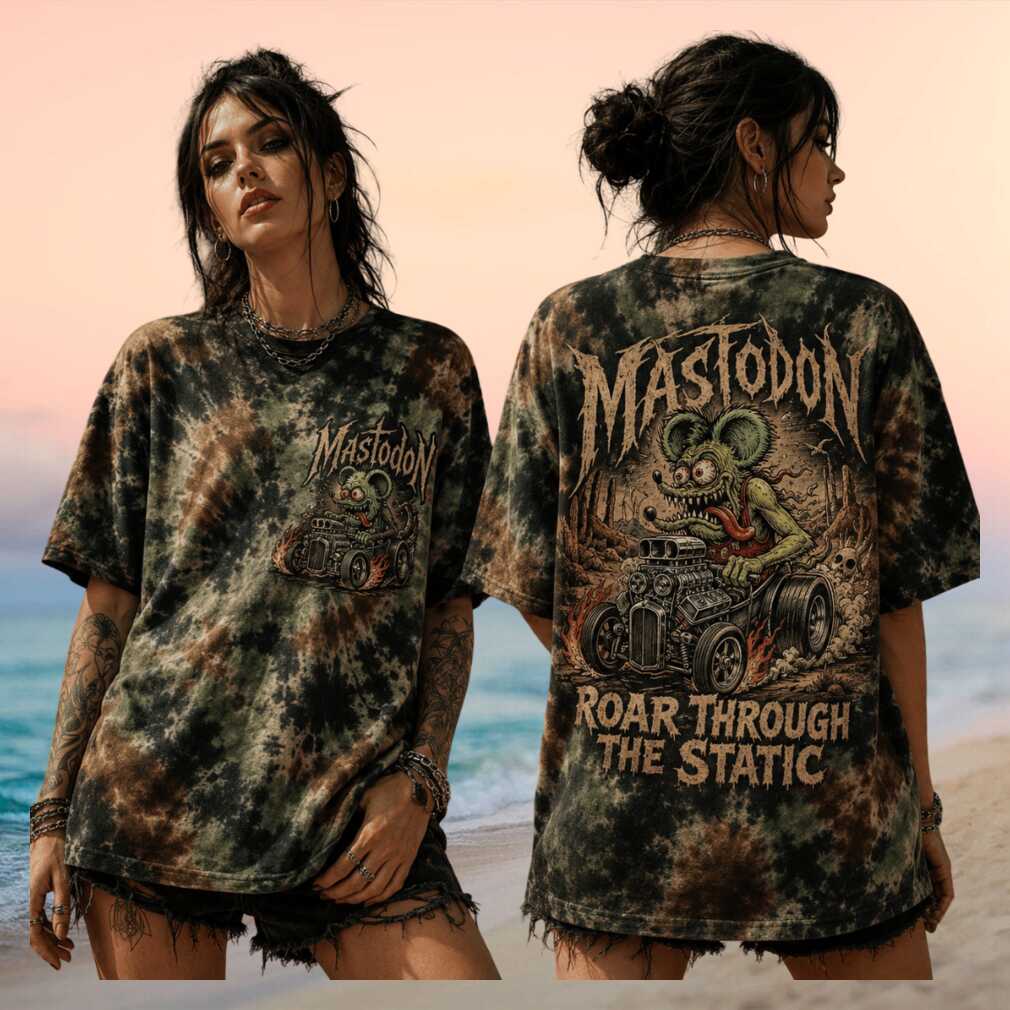 Mastodon Rat Hot Rod Roar Through The Static Graphic Shirt