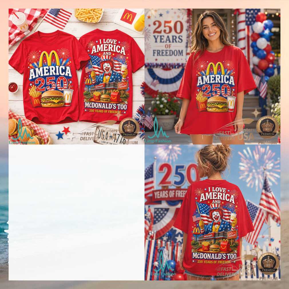 McDonald’s America 250 Years 1776 2026 Ronald McDonald Fast Food Shirt - Limotees LLC