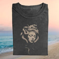 Medusa Greek Mythology Gorgon Serpent Monster Statue Retro Ancient History Shirt - Limotees LLC