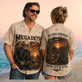 Megadeth Old School Soundtrack Vintage Retro Heavy Metal Music Tour Fans Shirt