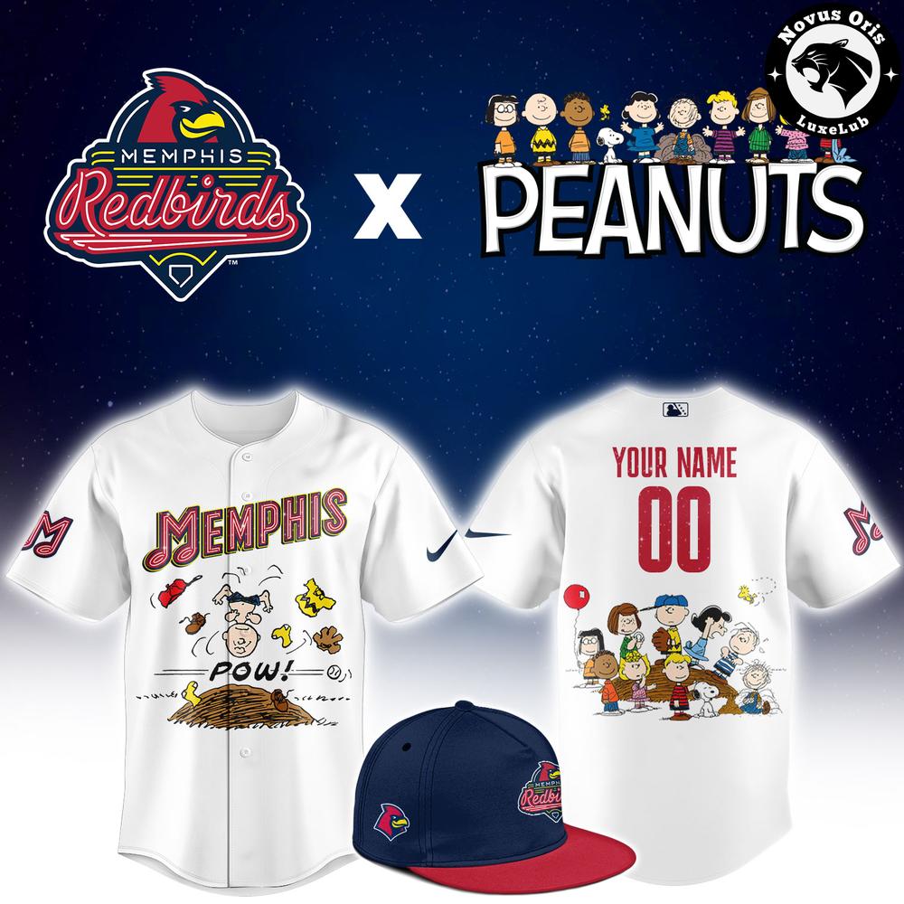 Memphis Redbirds x Peanuts Night 2026 Limited Baseball Jersey