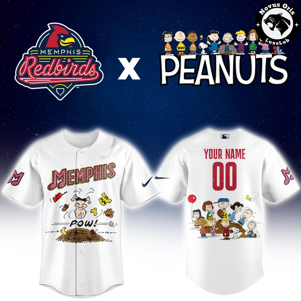 Memphis Redbirds x Peanuts Night 2026 Limited Baseball Jersey