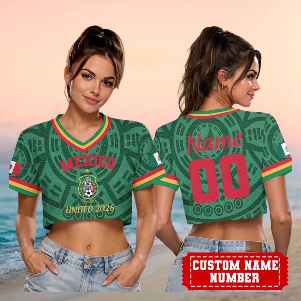 Mexico National Football Team United 2026 World Cup Custom Name Number Women Shirt - Limotees LLC
