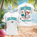 Miami Dolphins Bartender Cocktail Graphic Shirt - Limotees LLC