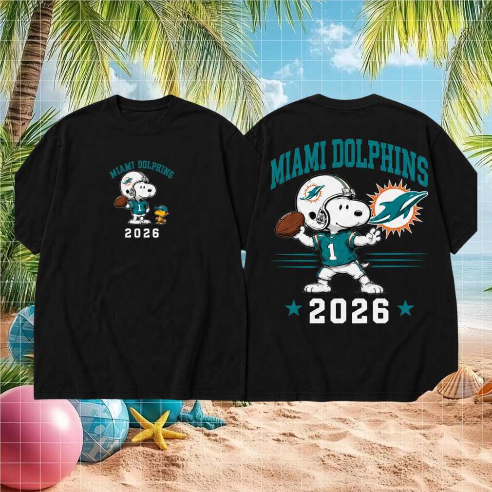 Miami Dolphins Football Snoopy 2026 Shirt