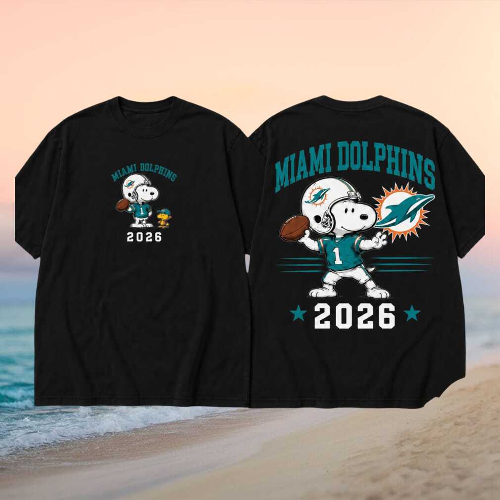 Miami Dolphins Football Snoopy 2026 Shirt