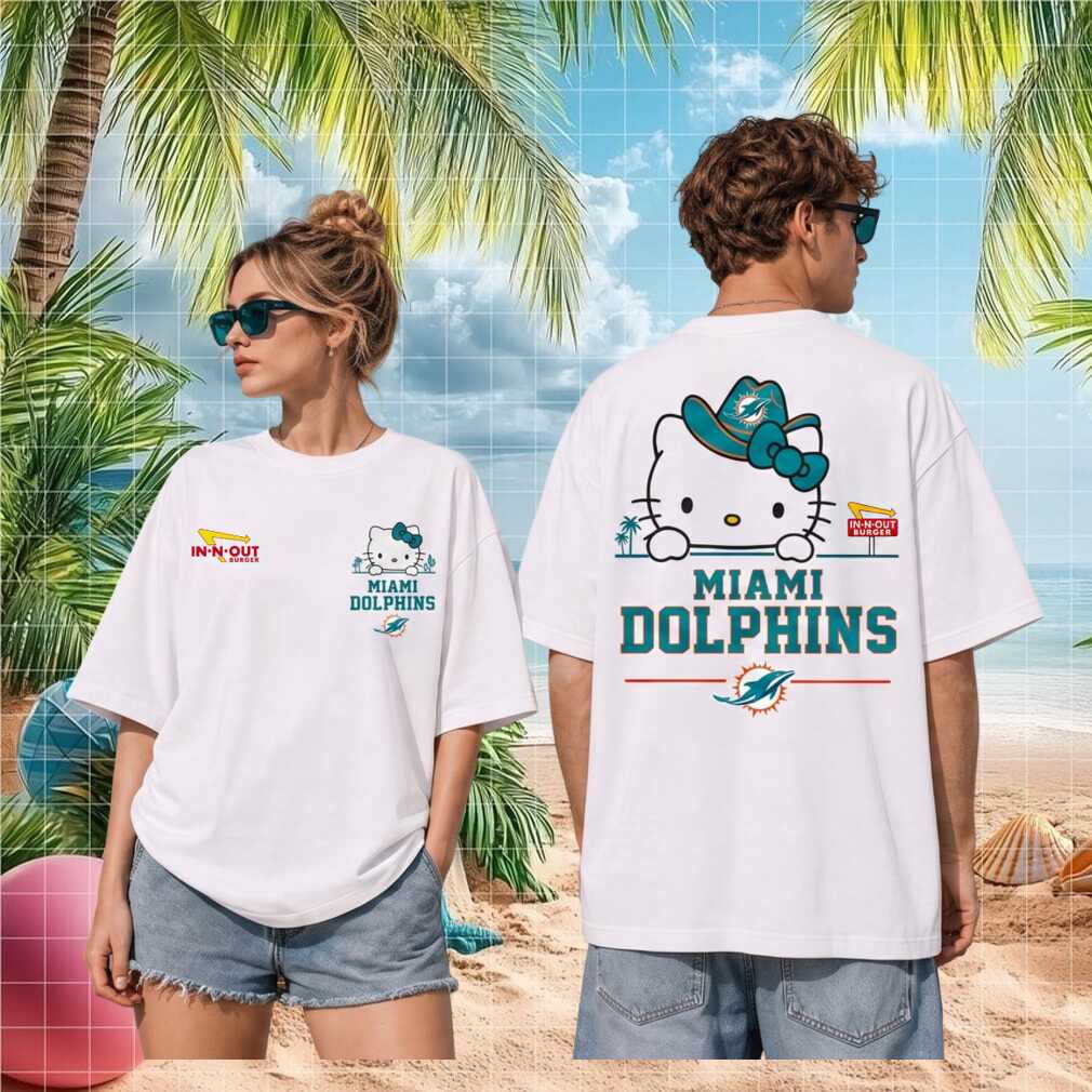 Miami Dolphins Hello Kitty Cowgirl Hat Football Shirt