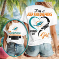 Miami Dolphins Jeep Heartbeat Fan Shirt