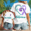 Miami Dolphins NFL Football Team Alzheimer's Awareness Purple Ribbon Women Shirt