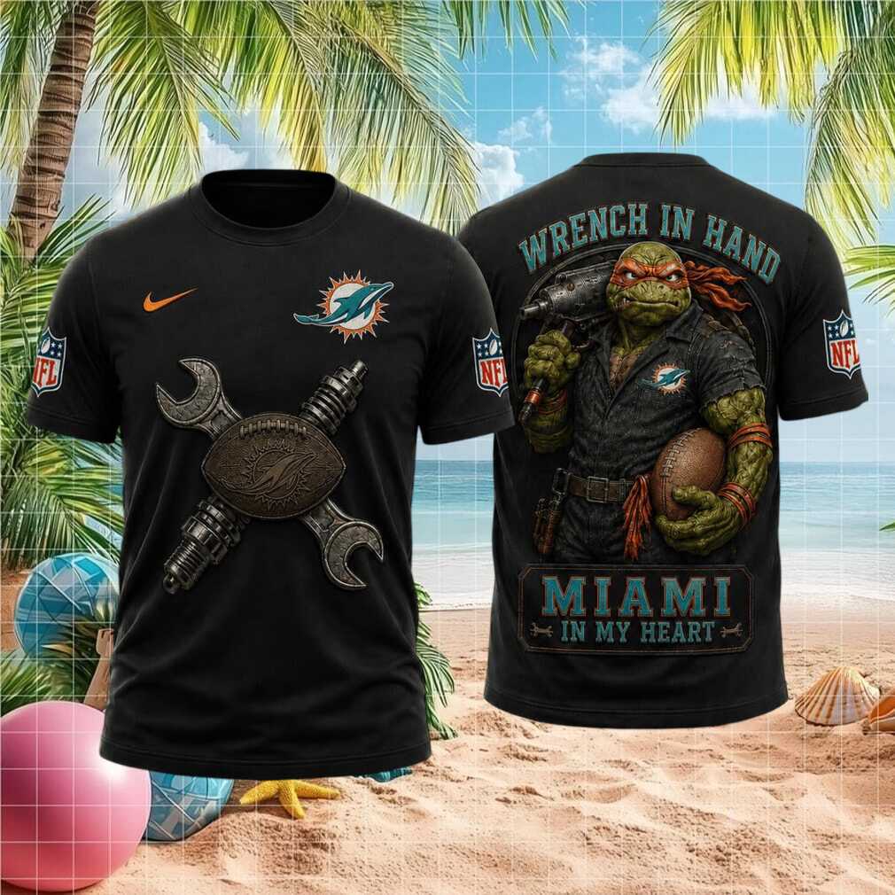 Miami Dolphins Ninja Turtle Mechanic Football Shirt