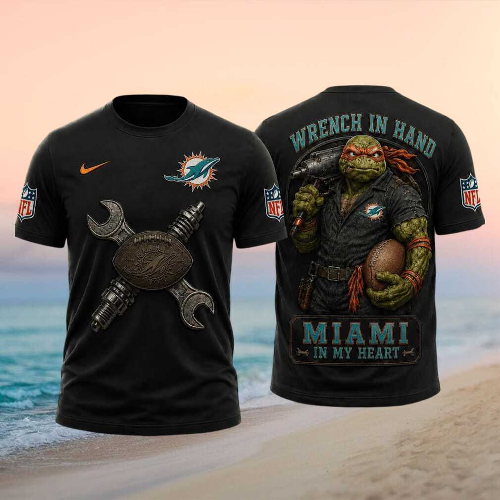 Miami Dolphins Ninja Turtle Mechanic Football Shirt