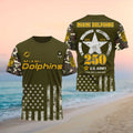 Miami Dolphins U.S. Army 250th Anniversary Men Women Fans Shirt