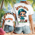 Miami Football Betty Boop Cheerleader Cute Shirt