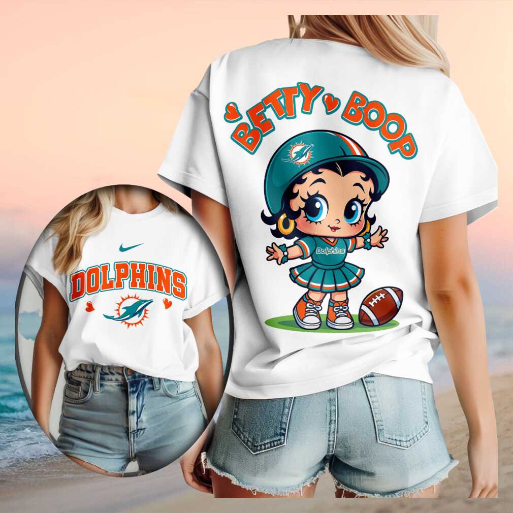 Miami Football Betty Boop Cheerleader Cute Shirt