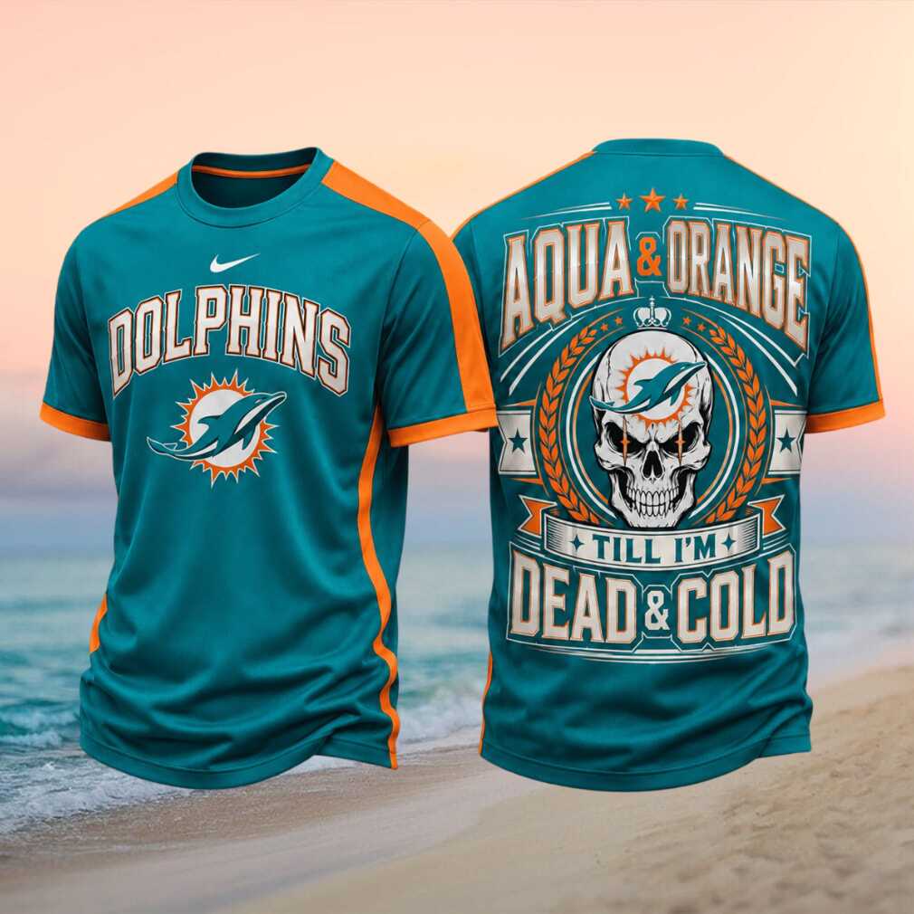 Miami Football Skull Dead And Cold Fan Jersey Shirt