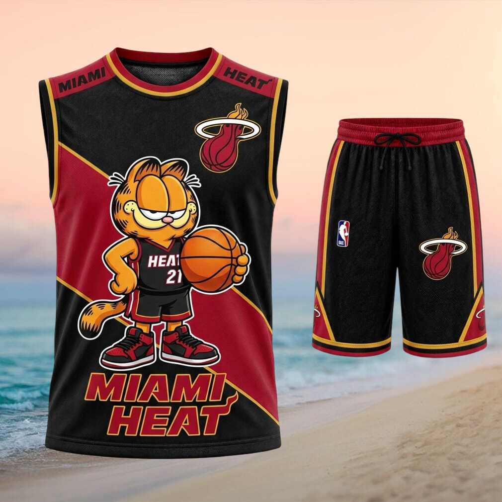 Miami Heat Garfield Basketball Shirt