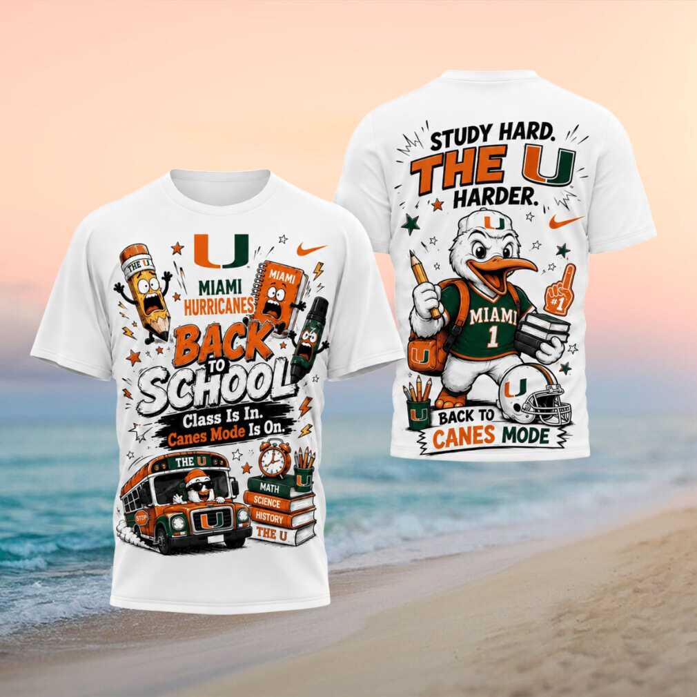 Miami Hurricanes Mascot Back To School Canes Mode Shirt