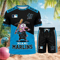 Miami Marlins Courage The Cowardly Dog Baseball Shirt