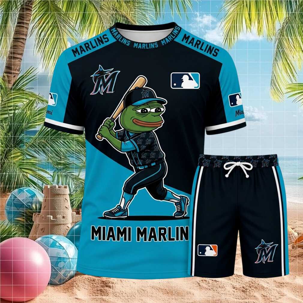 Miami Marlins Frog Baseball Mascot Shirt