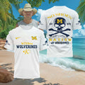 Michigan Wolverines No Shoes Nation Skull Shirt Kenny Chesney College Shirt - Limotees LLC