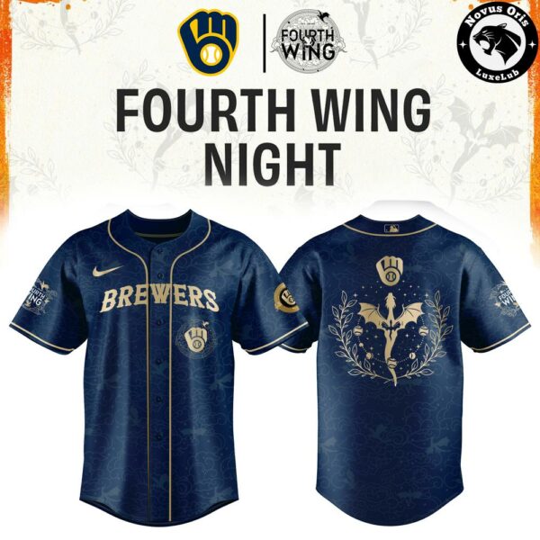 Milwaukee Brewers x Fourth Wing Night Limited Edition Baseball Jersey