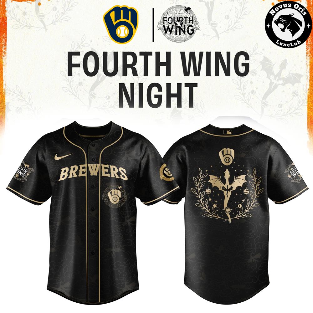 Milwaukee Brewers x Fourth Wing Night Limited Edition Baseball Jersey