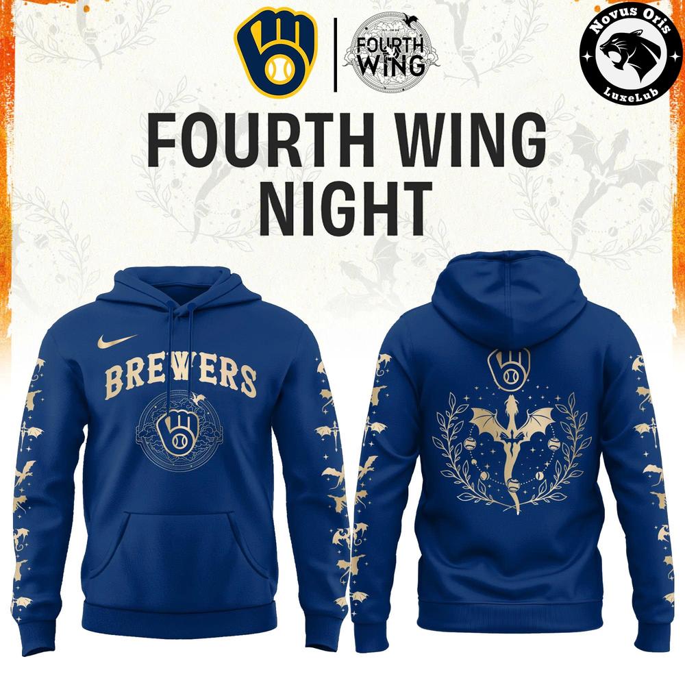 Milwaukee Brewers x Fourth Wing Night Limited Edition Hoodie