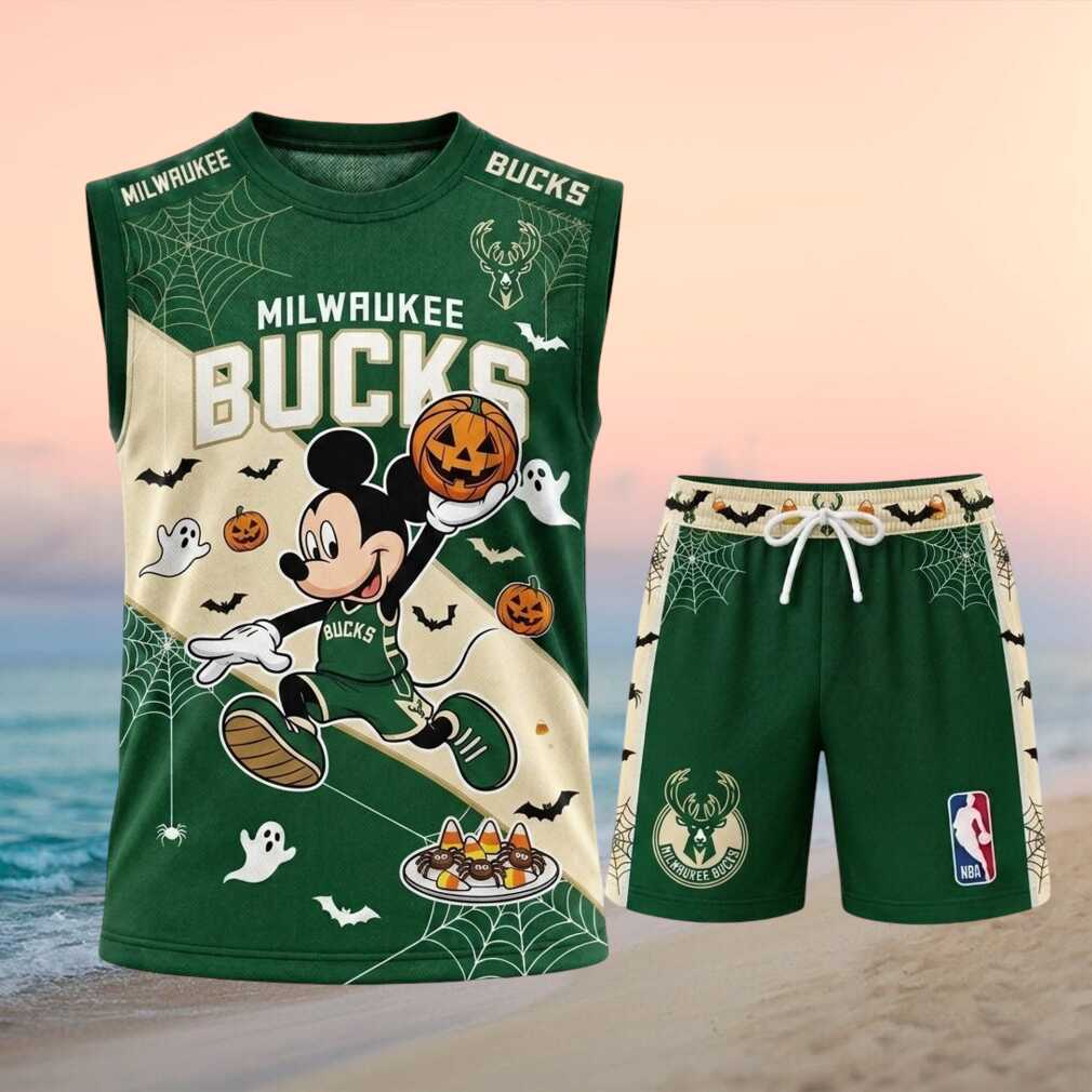 Milwaukee Bucks Mickey Mouse Halloween Sports Shirt and