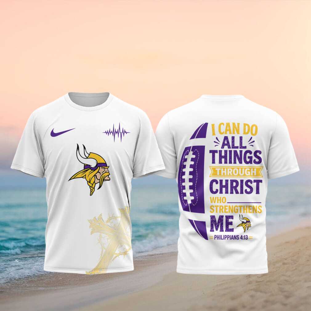 Minnesota Football Cross Scripture Shirt - Limotees LLC