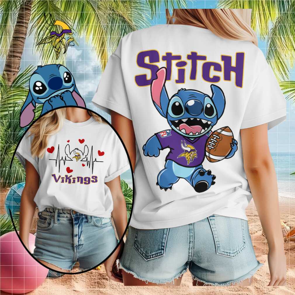 Minnesota Football Stitch Heartbeat Cute Sports Shirt