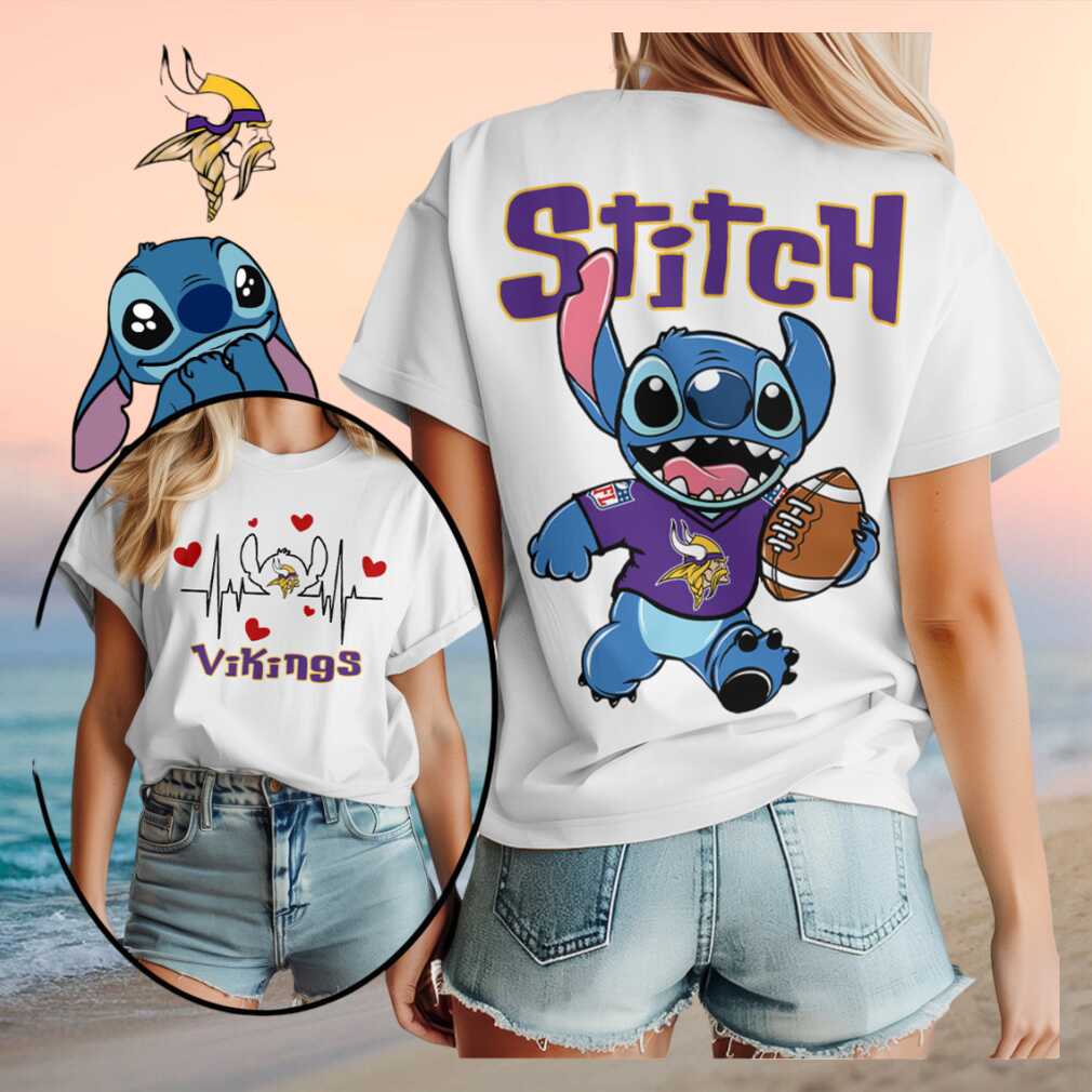 Minnesota Football Stitch Heartbeat Cute Sports Shirt