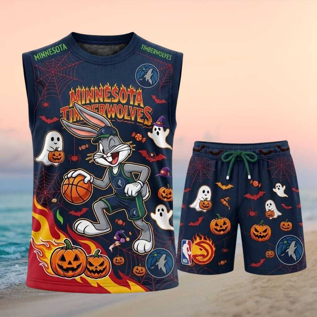 Minnesota Timberwolves Bugs Bunny Halloween Basketball Shirt