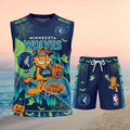 Minnesota Timberwolves Garfield Halloween Basketball Shirt