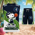 Minnesota Timberwolves Snoopy Basketball Shirt