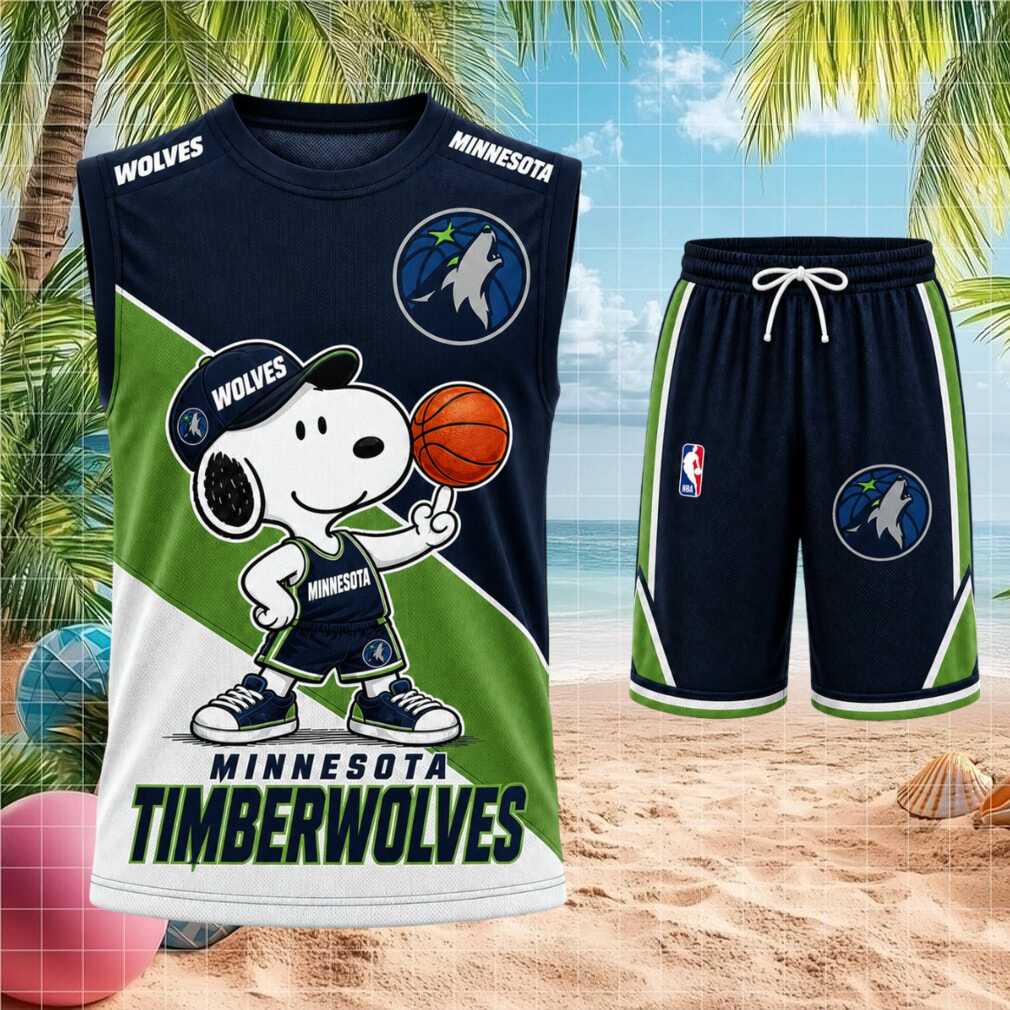 Minnesota Timberwolves Snoopy Basketball Shirt