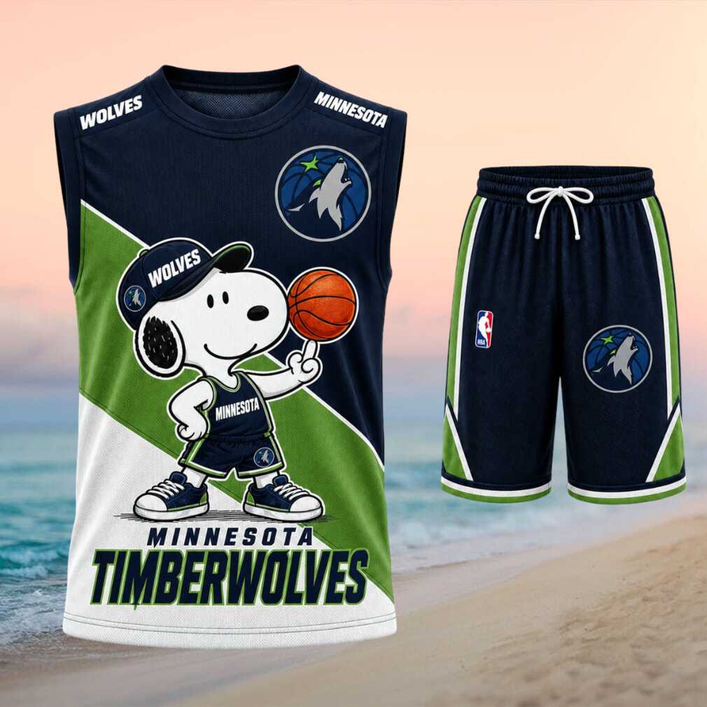 Minnesota Timberwolves Snoopy Basketball Shirt