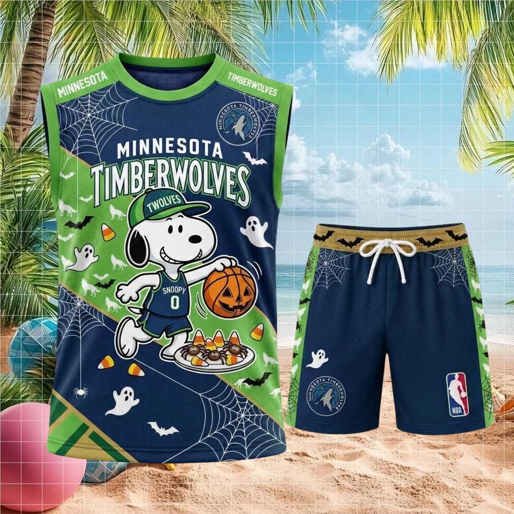 Minnesota Timberwolves Snoopy Halloween Basketball Shirt