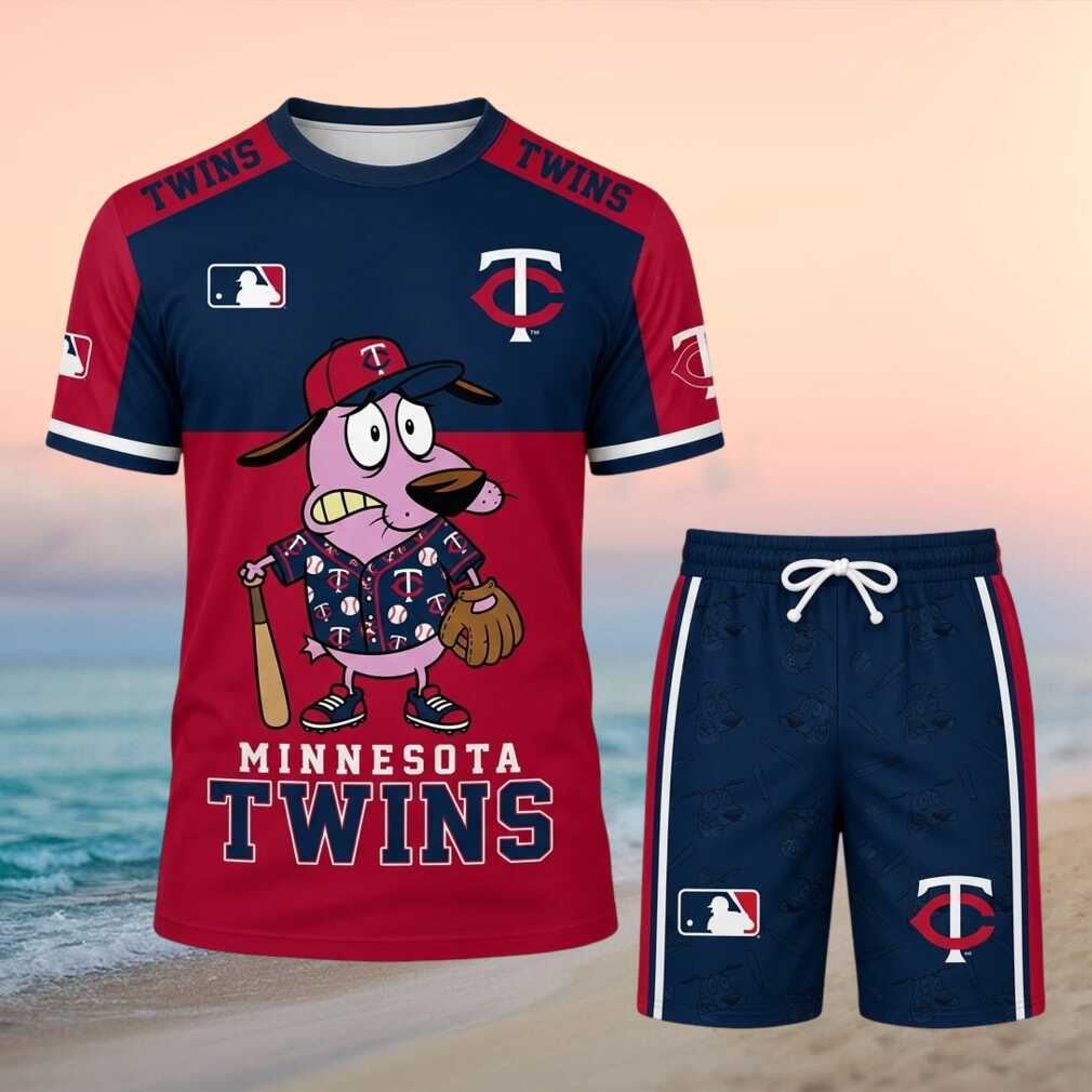 Minnesota Twins Courage The Cowardly Dog Baseball Shirt