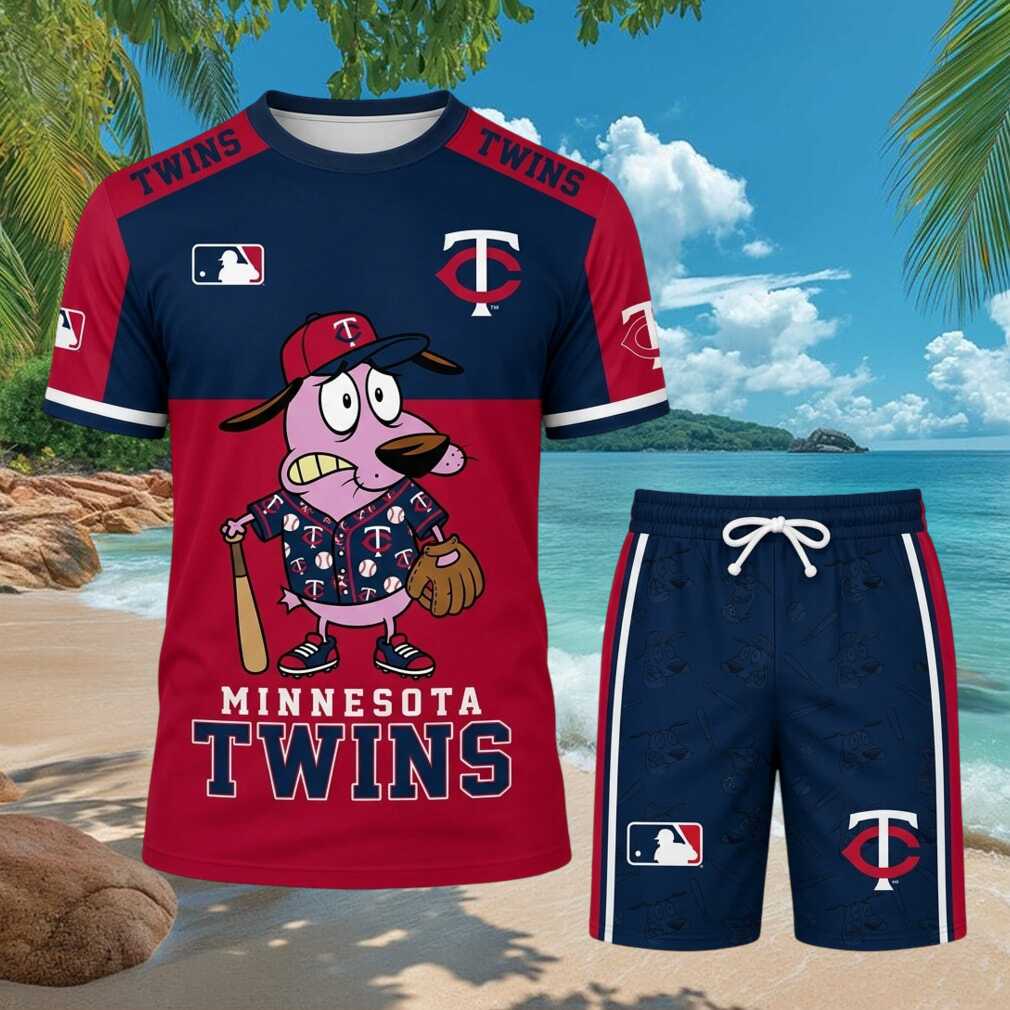 Minnesota Twins Courage The Cowardly Dog Baseball Shirt