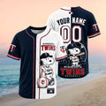 Minnesota Twins Snoopy Dog Baseball Skyline Custom Baseball Jersey