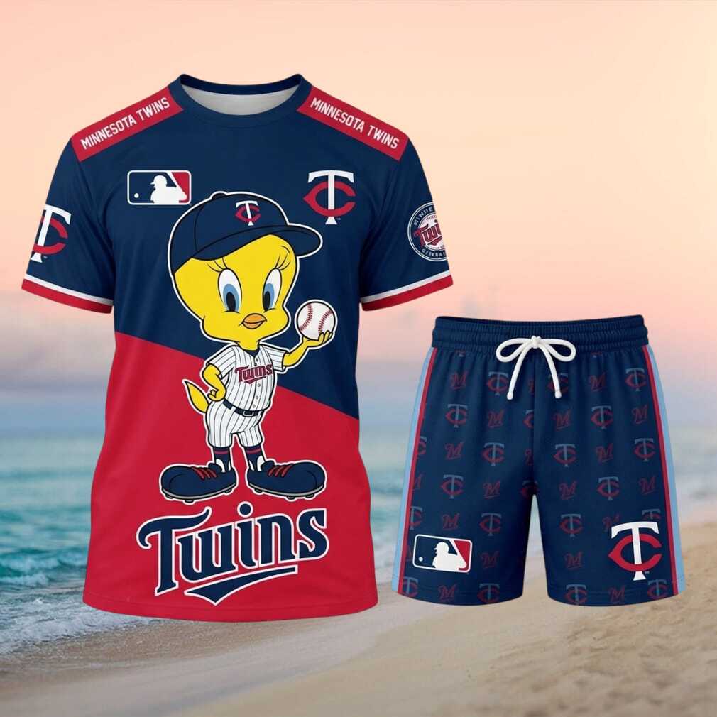 Minnesota Twins Tweety Bird Baseball Outfit Shorts Shirt