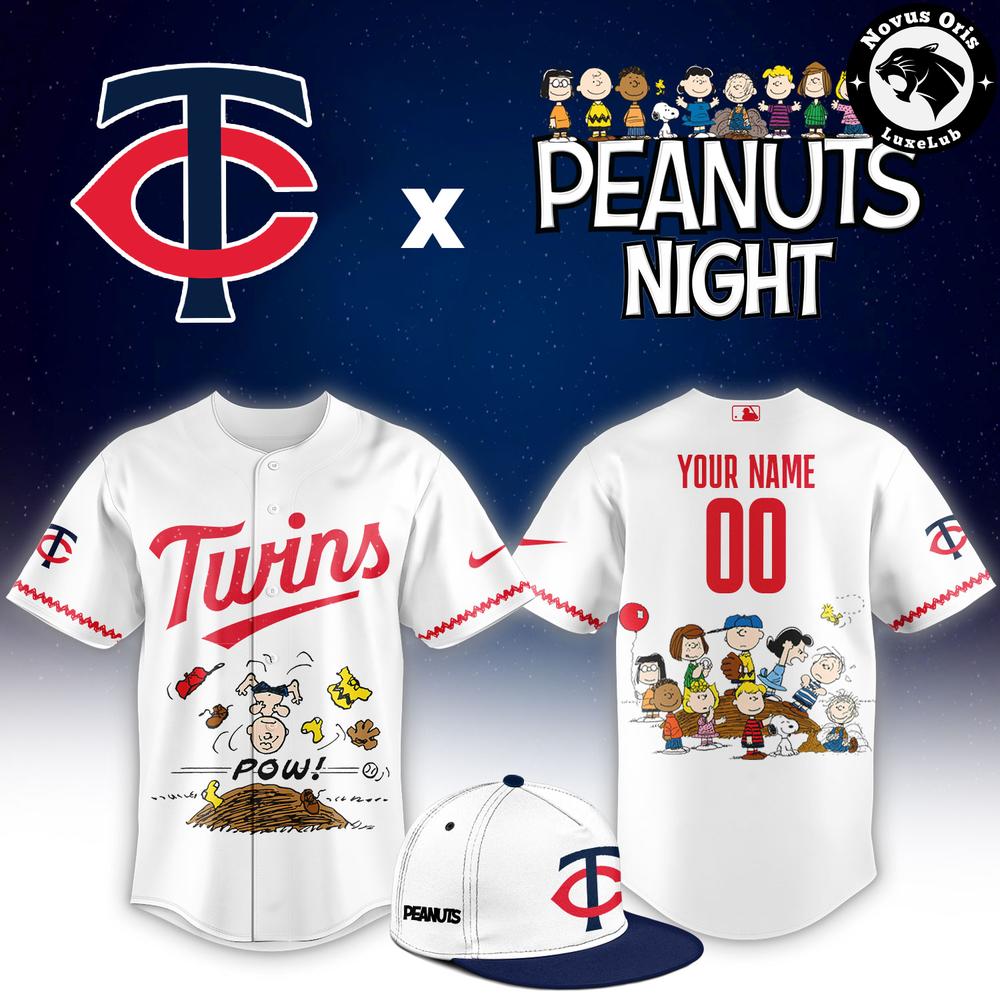 Minnesota Twins x Peanuts Night Limited Edition Baseball Jersey